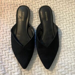 new express suede pointed toe flats